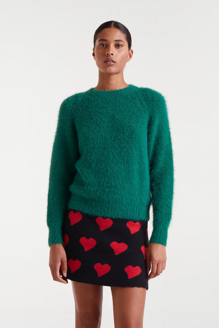 Compañia Fantastica textured fluffy knit Green