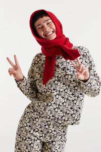 Compañia Fantastica Hoodie scarf Red