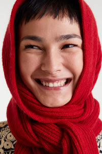 Compañia Fantastica Hoodie scarf Red