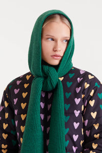 Compañia Fantastica Hoodie scarf Green