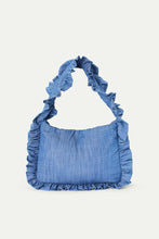 Load image into Gallery viewer, Compañia Fantastica Frill chambray bag Blue - CW CW 
