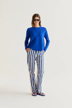 Load image into Gallery viewer, Compañia Fantastica Bamboo stripe print trouser Blue - CW CW 
