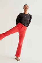 Load image into Gallery viewer, Compañia Fantastica Garden Flower embroidered blouse Black Multi - CW CW 
