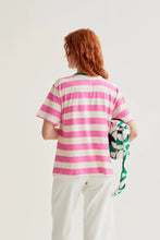Load image into Gallery viewer, Compañia Fantastica striped Tee Pink - CW CW 
