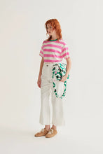 Load image into Gallery viewer, Compañia Fantastica striped Tee Pink - CW CW 
