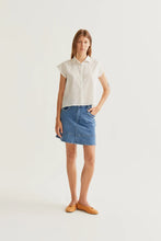 Load image into Gallery viewer, Compañia Fantastica Daisy embellished blouse White - CW CW 
