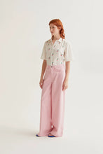 Load image into Gallery viewer, Compañia Fantastica Cherry embroidered cotton blouse White - CW CW 

