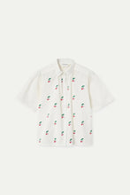 Load image into Gallery viewer, Compañia Fantastica Cherry embroidered cotton blouse White - CW CW 
