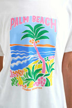 Load image into Gallery viewer, Compañia Fantastica 'Palm Beach' print t shirt White - CW CW 
