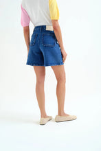Load image into Gallery viewer, Compañia Fantastica Scallop trim shorts Blue Indigo - CW CW 
