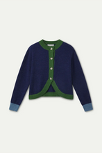 Load image into Gallery viewer, Compañia Fantastica Curved front cardigan Navy
