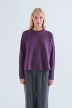 Load image into Gallery viewer, Compañia Fantastica A line rib jumper Purple

