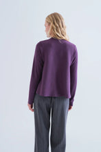 Load image into Gallery viewer, Compañia Fantastica A line rib jumper Purple
