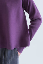 Load image into Gallery viewer, Compañia Fantastica A line rib jumper Purple
