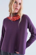 Load image into Gallery viewer, Compañia Fantastica A line rib jumper Purple
