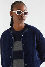 Load image into Gallery viewer, Compañia Fantastica Wide stripe jumper Navy Grey
