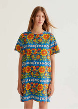 Load image into Gallery viewer, Compañia Fantastica Garden print mini dress Blue - CW CW 

