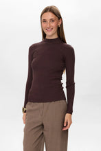 Load image into Gallery viewer, Numph Bia ribbed light weight knit Black Coffee
