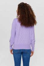 Load image into Gallery viewer, Numph Edna pointelle jumper Lilac Breeze
