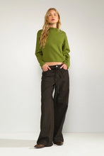 Load image into Gallery viewer, Numph Carma boat neckline jumper Calla Green
