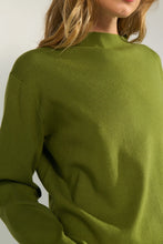 Load image into Gallery viewer, Numph Carma boat neckline jumper Calla Green
