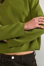 Load image into Gallery viewer, Numph Carma boat neckline jumper Calla Green

