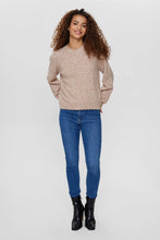 Load image into Gallery viewer, Numph Carli pointelle and scallop knit Sesame
