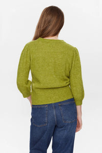 Numph Rietta 3/4 sleeve jumper Golden Cypress