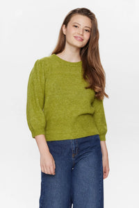 Numph Rietta 3/4 sleeve jumper Golden Cypress