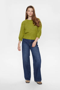 Numph Rietta 3/4 sleeve jumper Golden Cypress