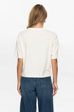 Load image into Gallery viewer, Numph Huby fluro flecked Tee Cloud Dancer - CW CW 
