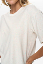 Load image into Gallery viewer, Numph Huby fluro flecked Tee Cloud Dancer - CW CW 
