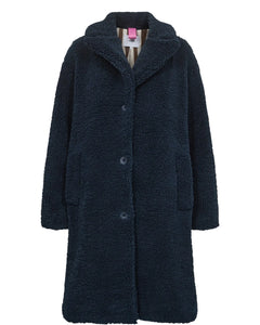 Numph Cowenna teddy coat Blue