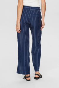 Numph Felicia pinstripe trouser Dress Blue