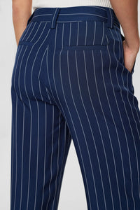 Numph Felicia pinstripe trouser Dress Blue