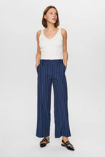 Load image into Gallery viewer, Numph Felicia pinstripe trouser Dress Blue
