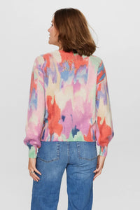 Numph Blurry art print jumper Lavender Crystal