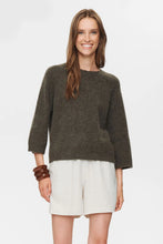 Load image into Gallery viewer, Numph Riette Selma jumper scalloped neck Grape Leaf

