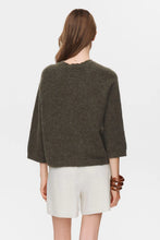 Load image into Gallery viewer, Numph Riette Selma jumper scalloped neck Grape Leaf
