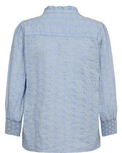 Numph Siva embroidered shirt Open Air