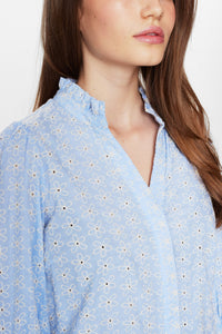 Numph Siva embroidered shirt Open Air