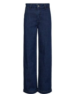 Numph Amber wide leg trouser Dark Blue Denim