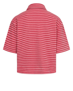 Numph Mosha terry towelling shirt Flamingo Pink