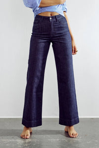Numph Paris full length jeans Dark Denim Blue