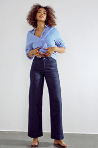Numph Paris full length jeans Dark Denim Blue