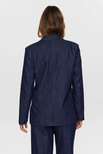 Load image into Gallery viewer, Numph Letta denim blazer Dark Blue Denim
