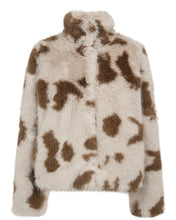 Load image into Gallery viewer, Numph Arizona faux fur jacket Black Coffee
