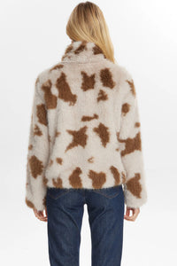 Numph Arizona faux fur jacket Black Coffee