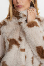 Load image into Gallery viewer, Numph Arizona faux fur jacket Black Coffee
