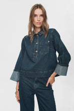 Load image into Gallery viewer, Numph Toronto workwear overshirt Dark Denim
